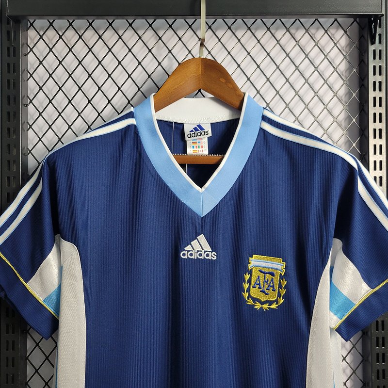 argentina 1998 3 Camiseta Retro Seleccion Argentina alternativa 1998 - Imagen 2