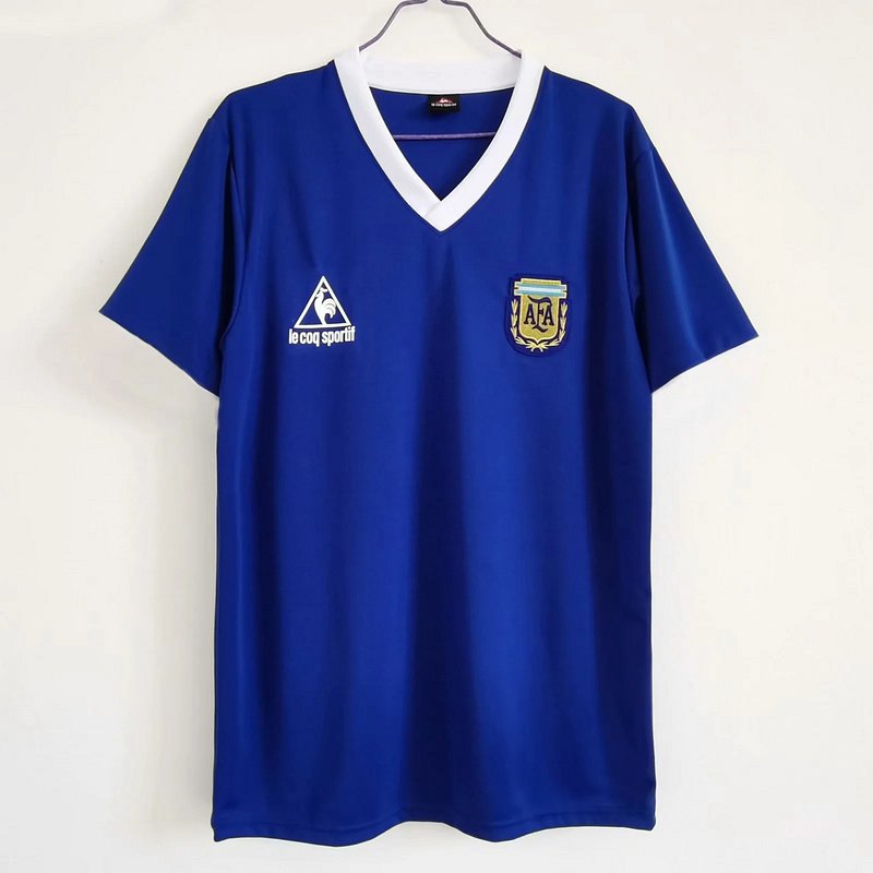 argentina suplente 1986 Camiseta Retro Seleccion Argentina alternativa 1990